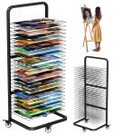 Mocomax Metal Paint Drying Rack with 25 Shelves