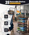 Mocomax Metal Paint Drying Rack with 25 Shelves
