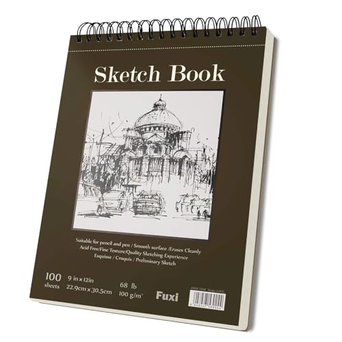 Top Spiral Bound 9x12 Sketch Book