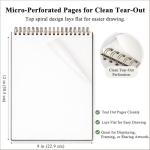 Top Spiral Bound 9x12 Sketch Book