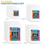 24 Piece Canvas Painting Set for Artists