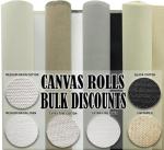 84" Wide Artist Quality Cotton Canvas Roll