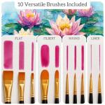 Chalkola 36-Piece Watercolor Paint Set with Brushes