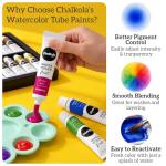 Chalkola 36-Piece Watercolor Paint Set with Brushes