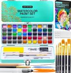 ARTISTRO Watercolor Set: 48 Vibrant Colors in Box