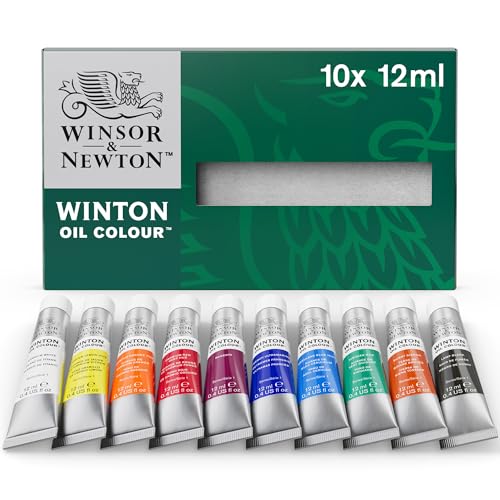 Winsor & Newton Winton Oil Paint Set, 10 Tubes
