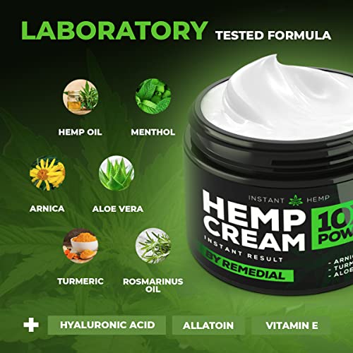 Instant Hemp Cream for Joint and Muscle Relief