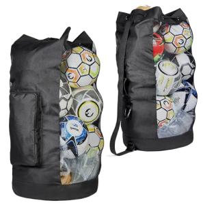 Fitdom XL Soccer Equipment Ball Bag with Strap