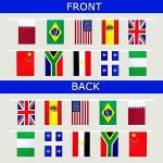 International Mini Flags Banner Set for Sports Events