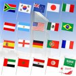International Mini Stick Flags for Sports Events