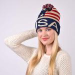 Selini New York USA Knit Beanie with Pom Pom