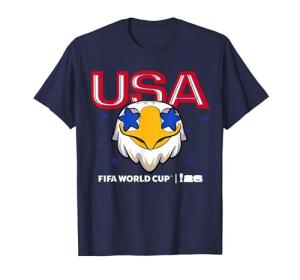 FIFA World Cup 2026 USA Mascot T-Shirt - Navy