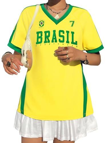 Women’s Argentina Brazil Soccer Tee Shirt
