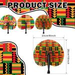 African Print Foldable Hand Fans - 36 Pack