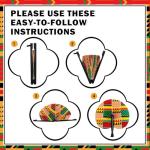 African Print Foldable Hand Fans - 36 Pack