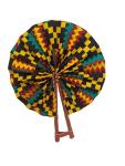 Handmade African Fabric Folding Fan