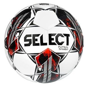 SELECT Samba Futsal Ball - Size 4, White/Black/Red