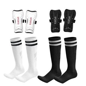 AITUSI Kids Soccer Shin Guards and Socks Set