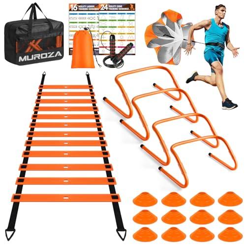 Agility Ladder Training Set with Cones and Hurdles