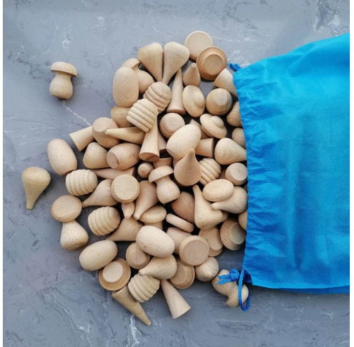 324-Piece Multi-Colored Wooden Building Blocks Set