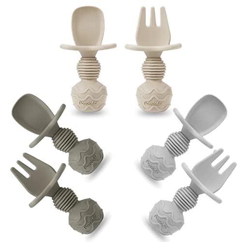 Pandaear 6-Piece Silicone Baby Feeding Set