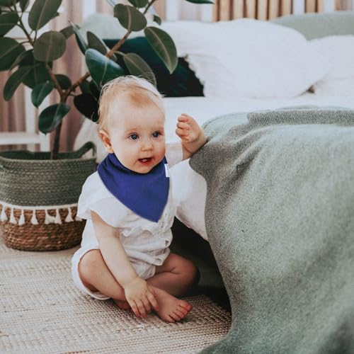 Organic Cotton Baby Drool Bibs – 12 Pack