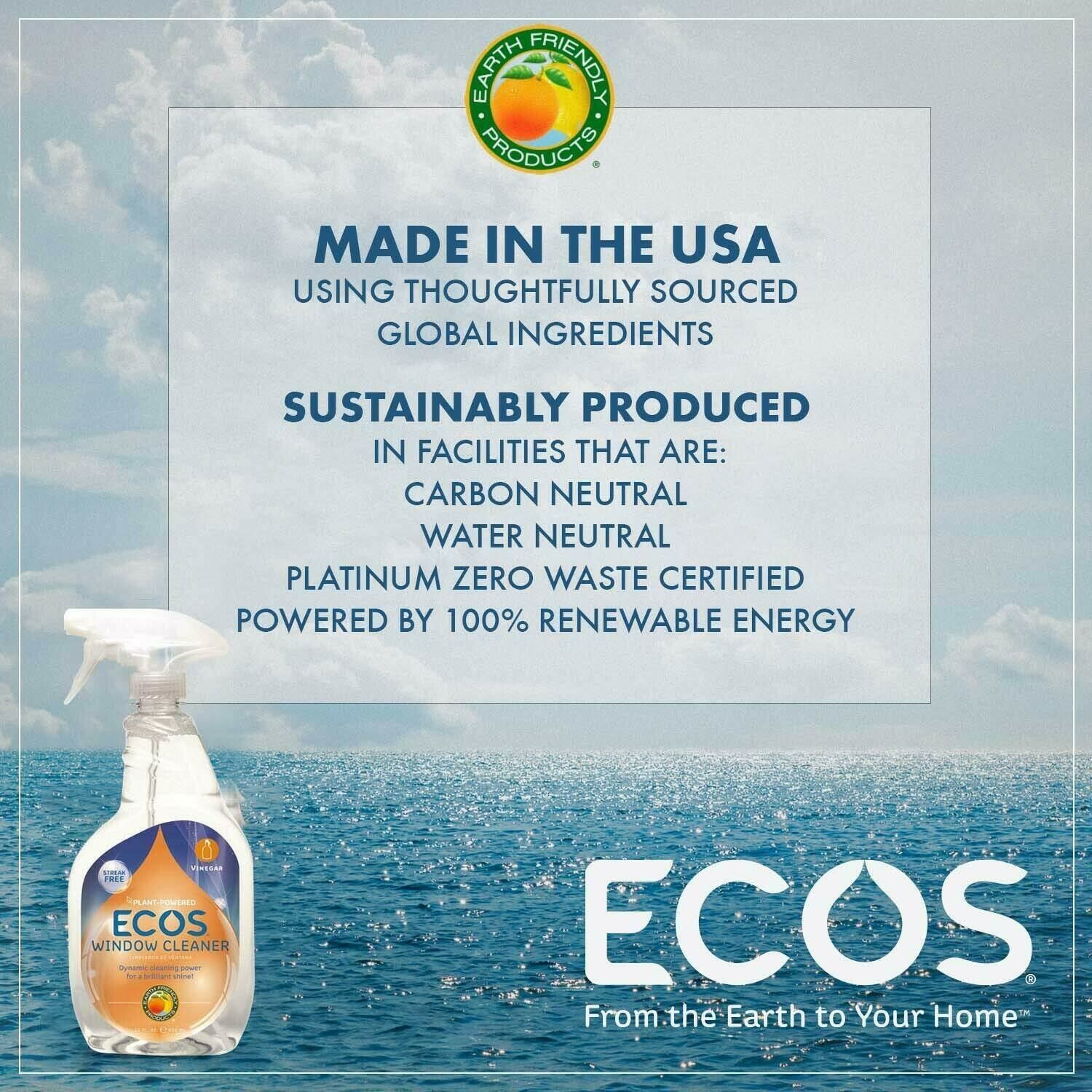 Eco-Friendly Window Cleaner with Vinegar, 22 Oz