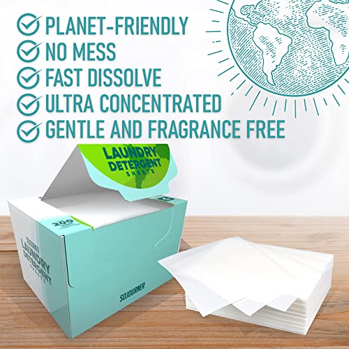 Eco Friendly Laundry Detergent Sheets - 200 Loads