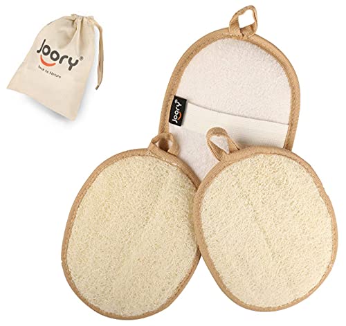 JOORY Natural Biodegradable Loofah Sponge Set