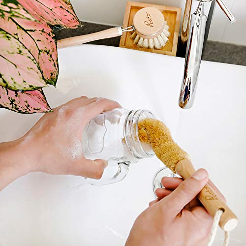 Eco-Friendly Wooden Kitchen Cleaning Brush Set
