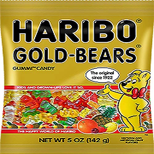Haribo Gummy Candy 5 oz Bags - Pack of 12