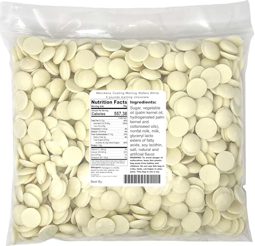 Merckens Melting White Chocolate Wafers - 1 lb