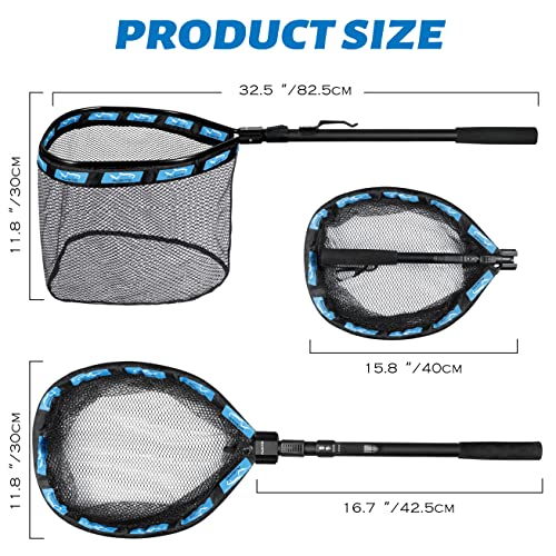 PLUSINNO Floating Fishing Net for Easy Catch & Release