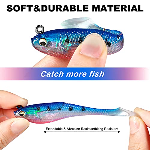 PLUSINNO Pre-Rigged Fishing Lures for All Species