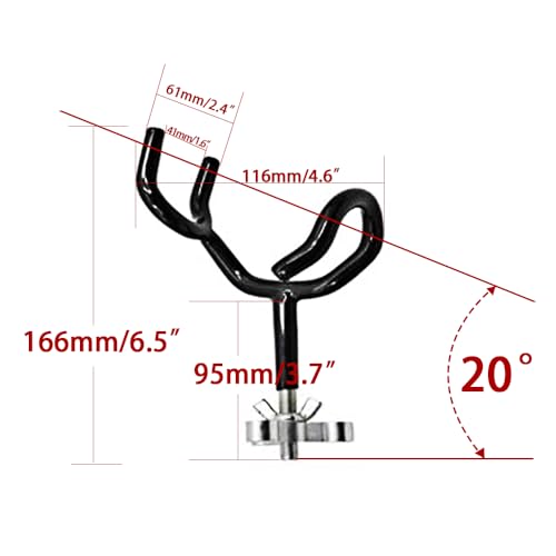 Haida 4PCS Sure Grip Steel Boat Rod Holders