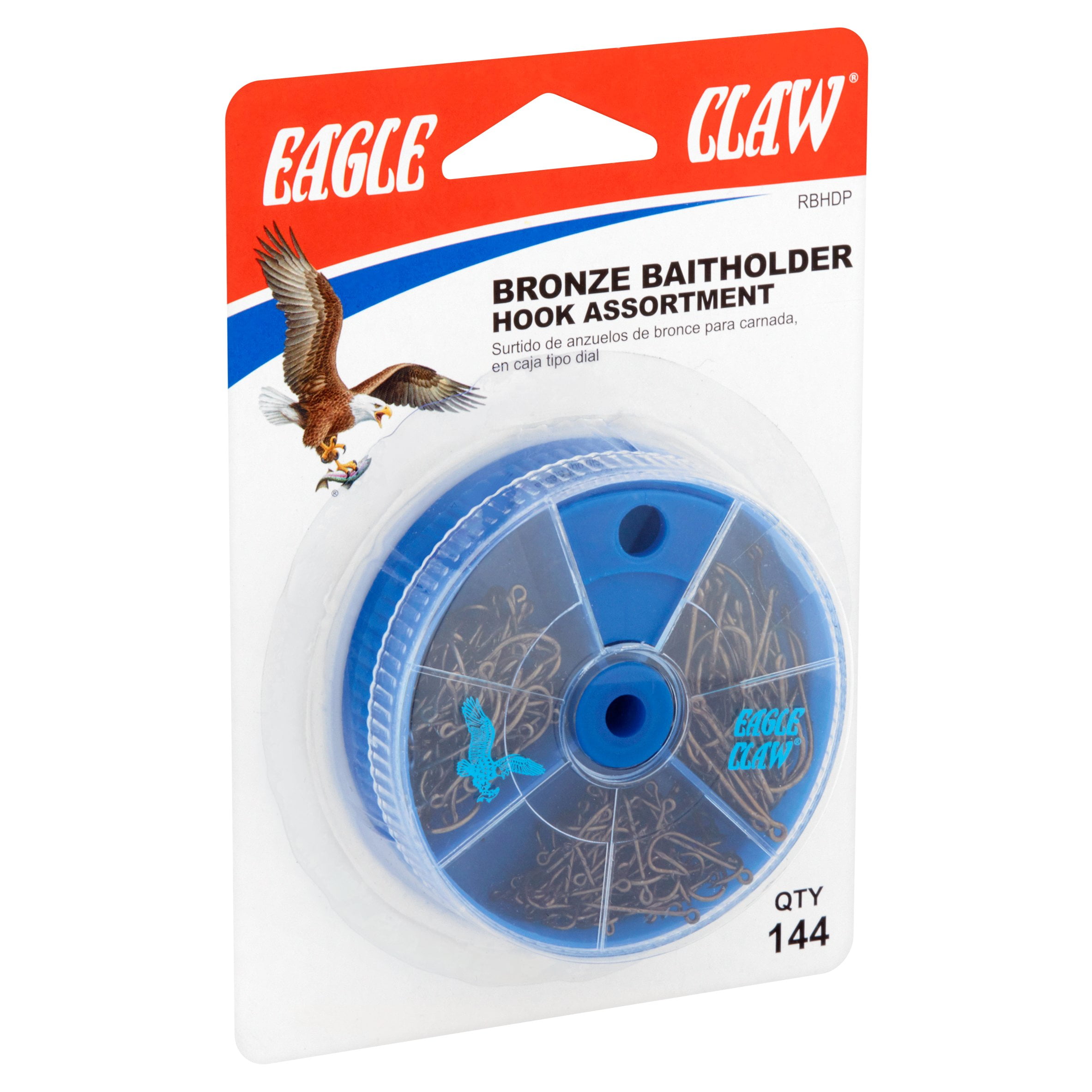 Eagle Claw Baitholder Hook Assortment - 144 Count