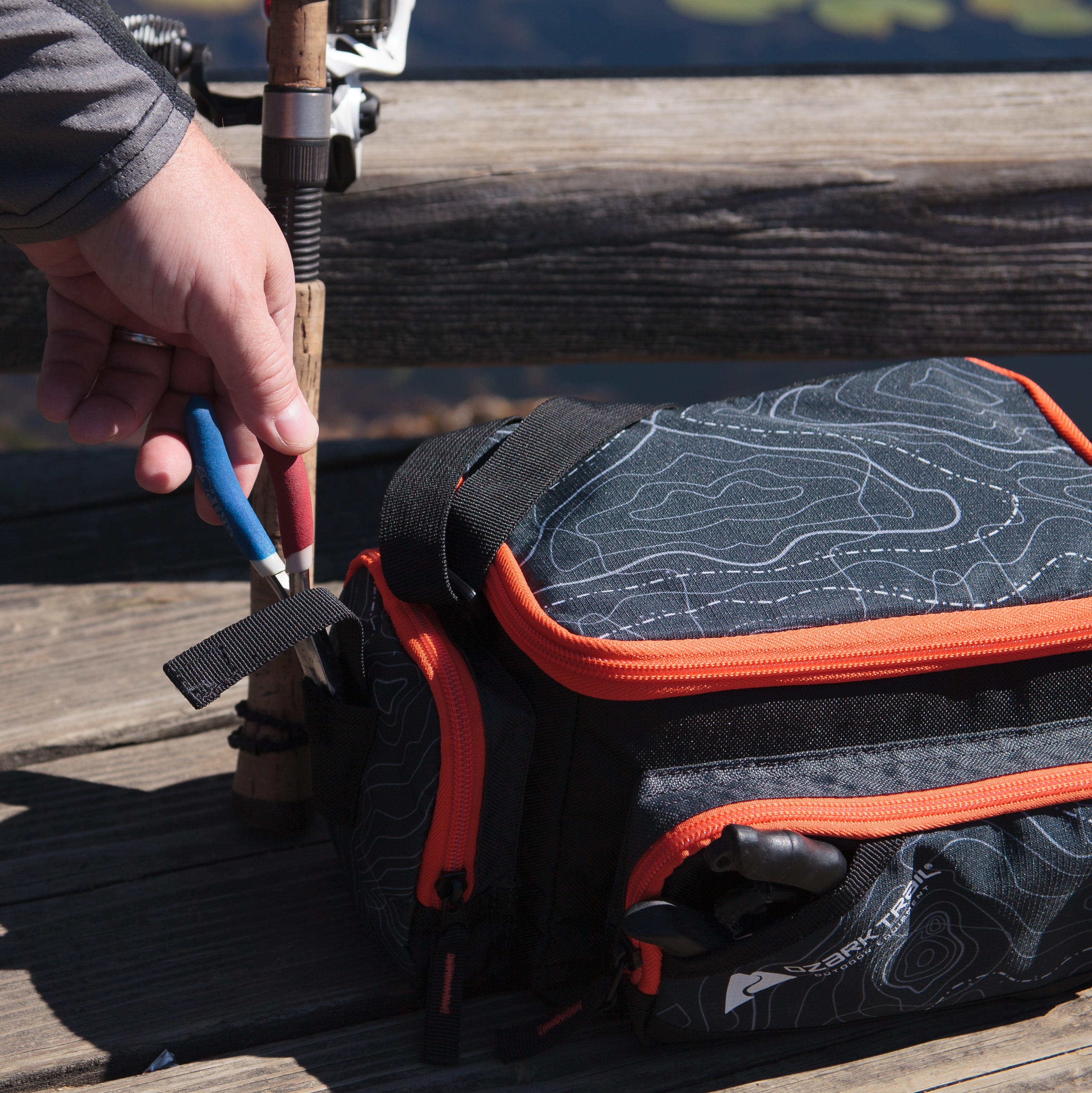 Ozark Trail 350 Fishing Tackle Bag with Boxes