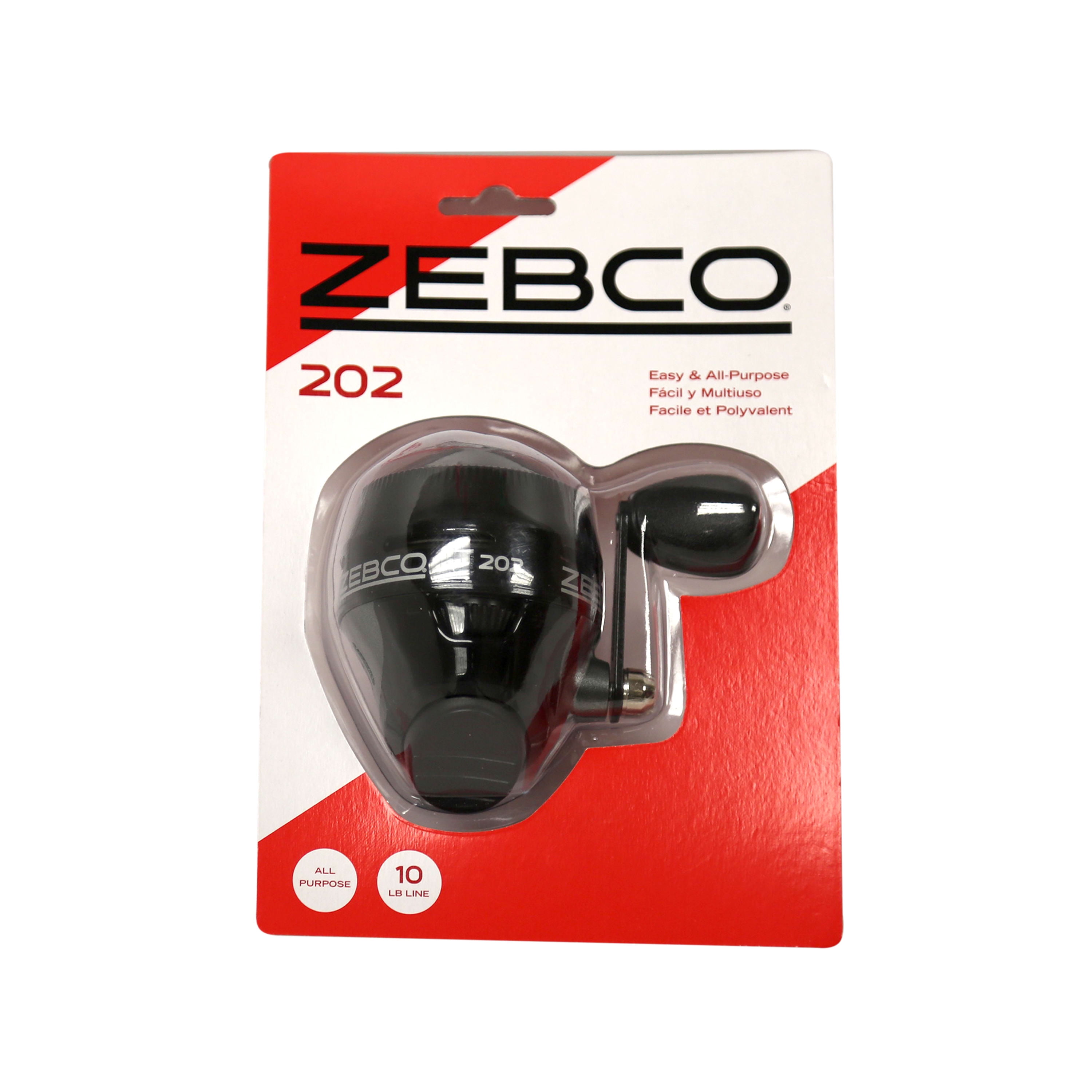 Zebco 202 Spincast Reel with 10-Pound Line