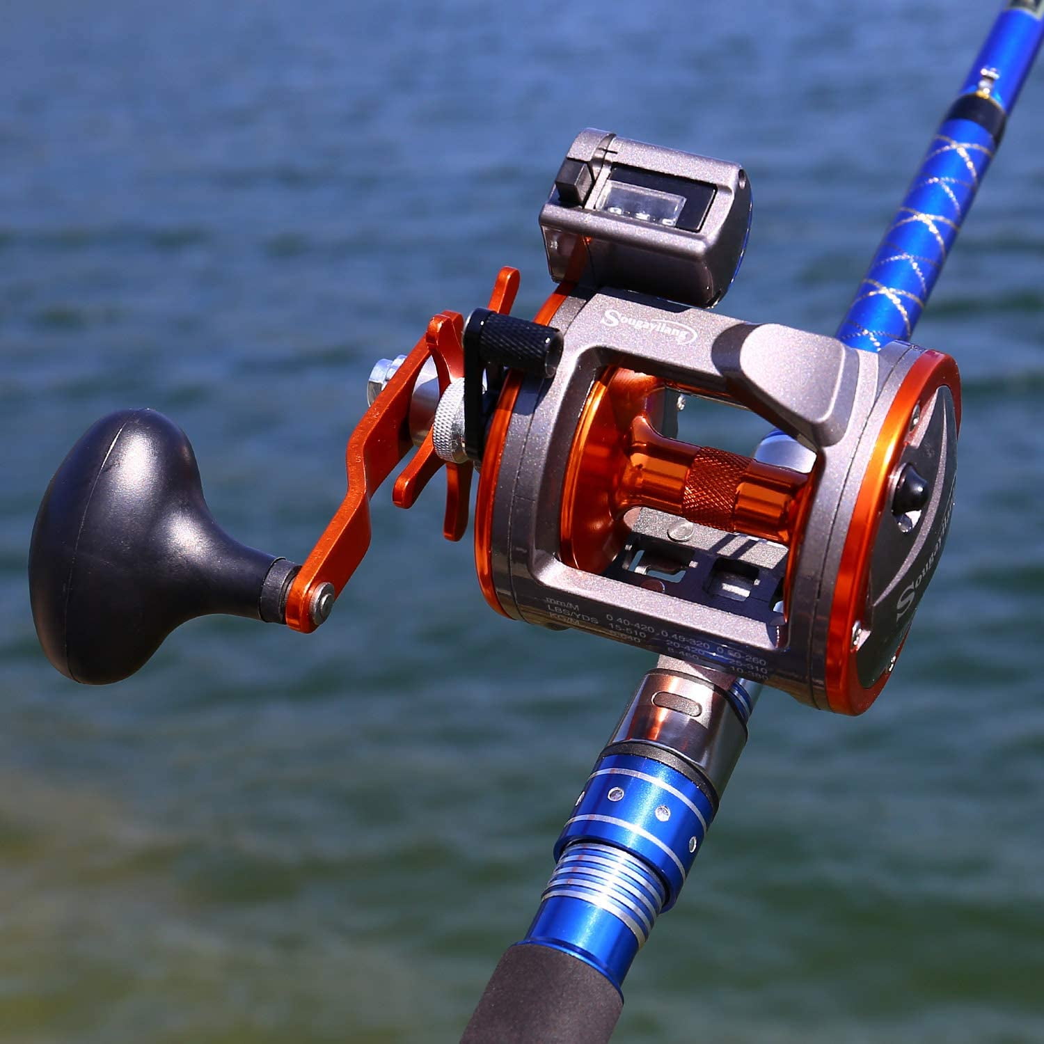 Sougayilang Line Counter Trolling Reel - Premium Fishing