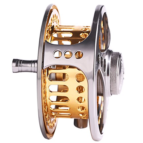 Large Arbor Fly Reel: 2+1 BB, Aluminum Alloy Body