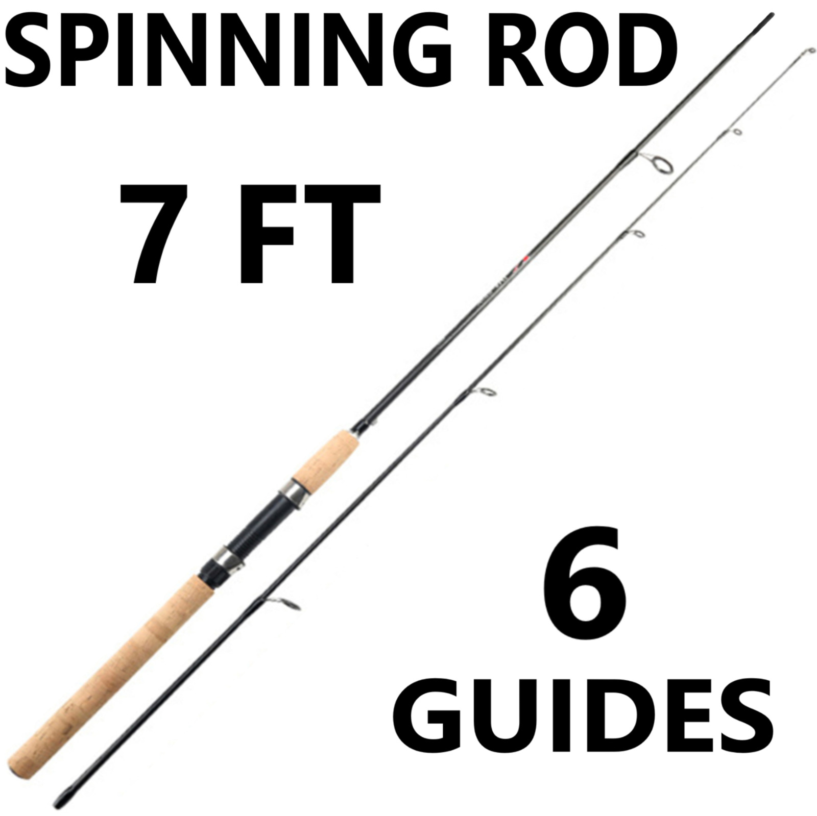 Lightweight Carbon Fiber Spinning Rod - Portable
