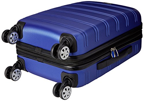 Rockland Melbourne Hardside Expandable Spinner Wheel Luggage, Blue, Carry-On 20-Inch