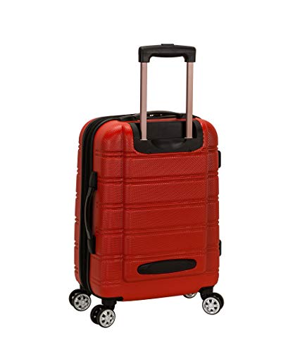 Rockland Melbourne Hardside Expandable Spinner Wheel Luggage, Red, Carry-On 20-Inch