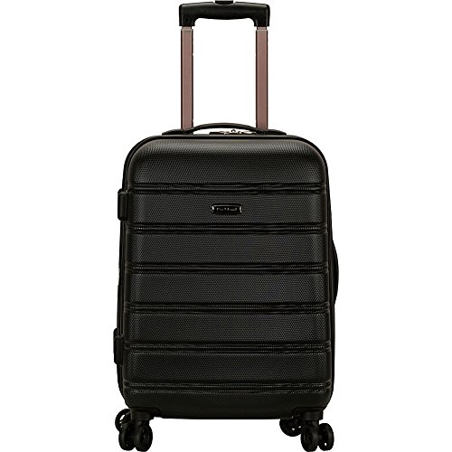 Rockland Melbourne 20-Inch Expandable Abs Carry On Luggage - Black