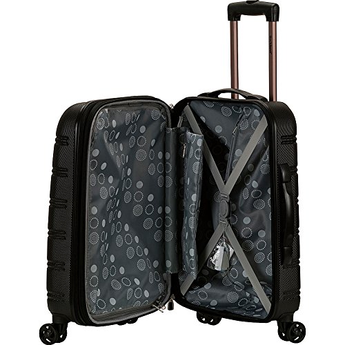 Rockland Melbourne 20-Inch Expandable Abs Carry On Luggage - Black