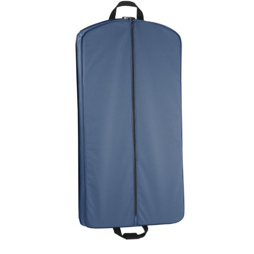 WallyBags Lightweight Durable Garment Bag for Travel and Storage, Navy, 40-inch
