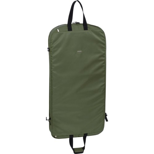 WallyBags 42" Olive Garment Bag with Shoulder Strap