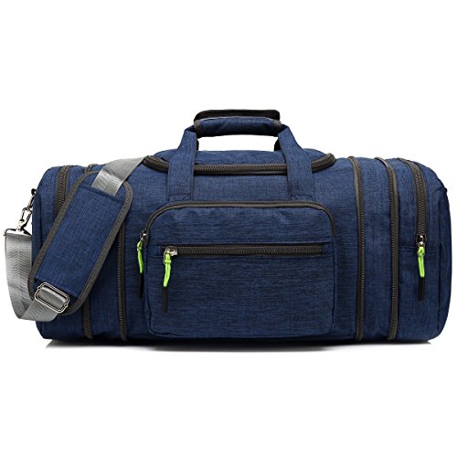 Kenox Blue Canvas Travel Tote Bag