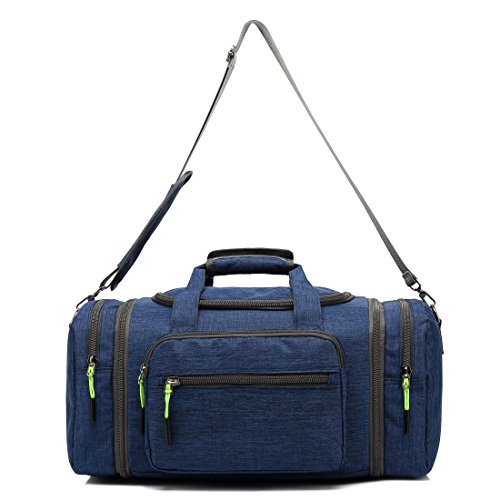 Kenox Blue Canvas Travel Tote Bag