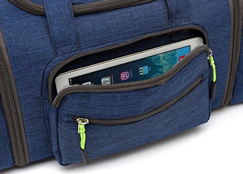 Kenox Blue Canvas Travel Tote Bag